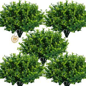 Artificial Greenery Plants Outdoor UV Resistant Fake Plants Boxwood